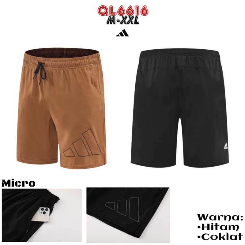 CELANA TRAINING PENDEK COWOK RUNNING GUM