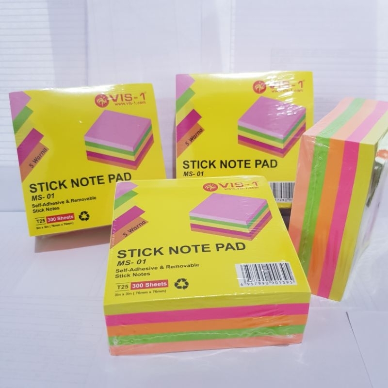 

Sticky note kubus 5 warna / Index memo