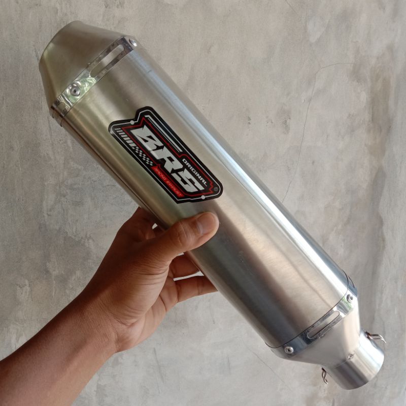 Top produk. slincer knalpot BRS model kapsul inlet 50 panjang 30cm sarangan ful