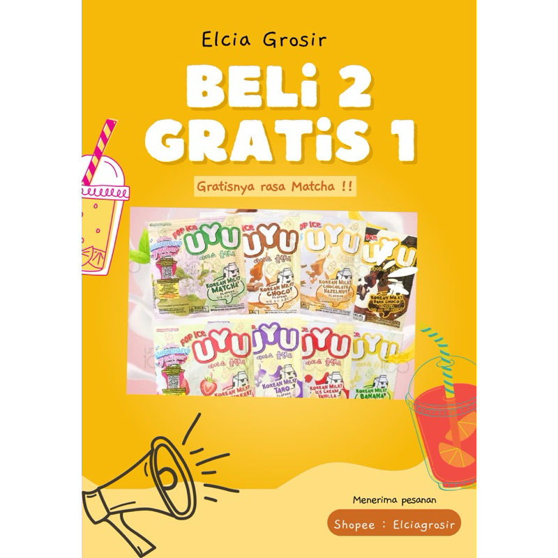 

POP ICE UYU PROMO BELI 2 RENCENG GRATIS 1 RENCENG