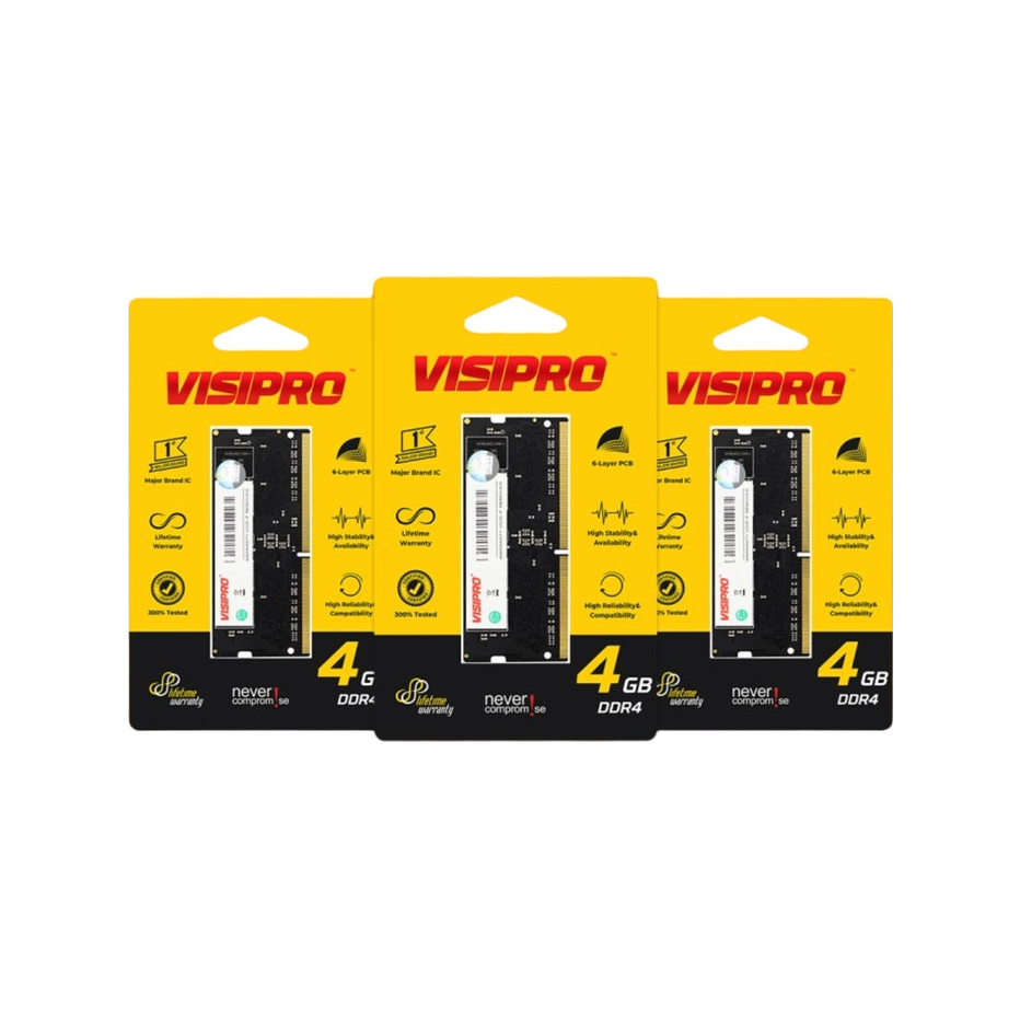 RAM 4GB DDR4 VISIPRO-PC21300
