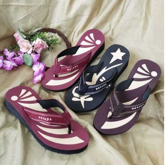 SENDAL WEDGES WANITA NEVADA SPON EVA MOTIF