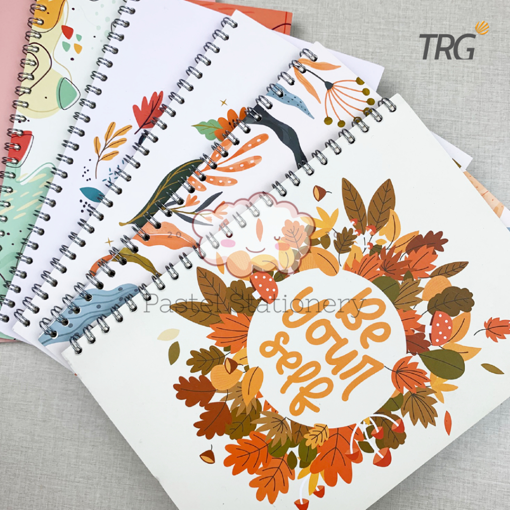 

TRG Buku Tulis Catatan A5 Bookpaper Ruled NB-81 - Keep Motivated Doff Cover Spiral Notebook TRG