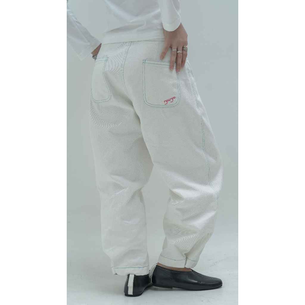 White Balloon Pants