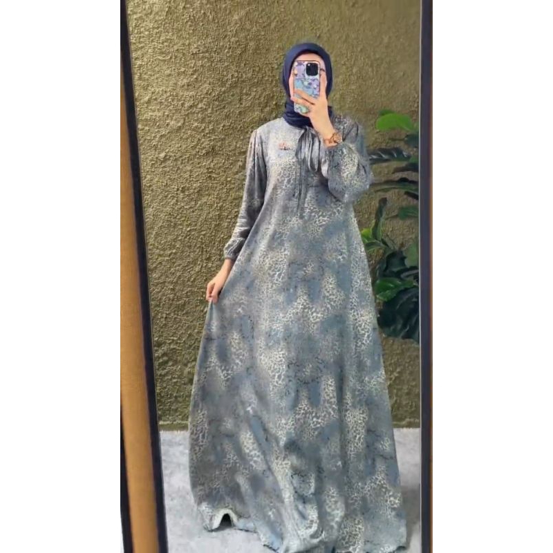 MAYAR DRESS JANNAT gamis mayar Leopard Flower jasmine original jannat