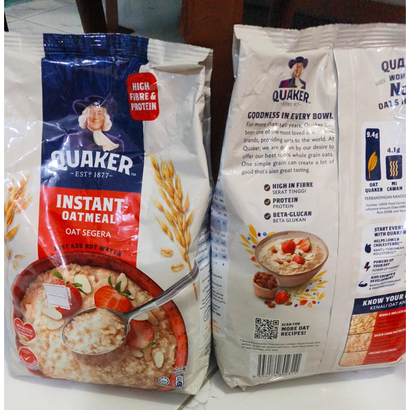 

Quaker Instant Oatmeal 1,2 Kg Malaysia