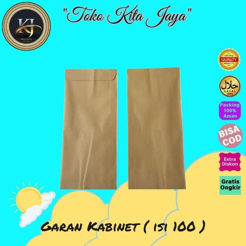 

Amplop Coklat Kabinet ( 1 Pack isi 100 )