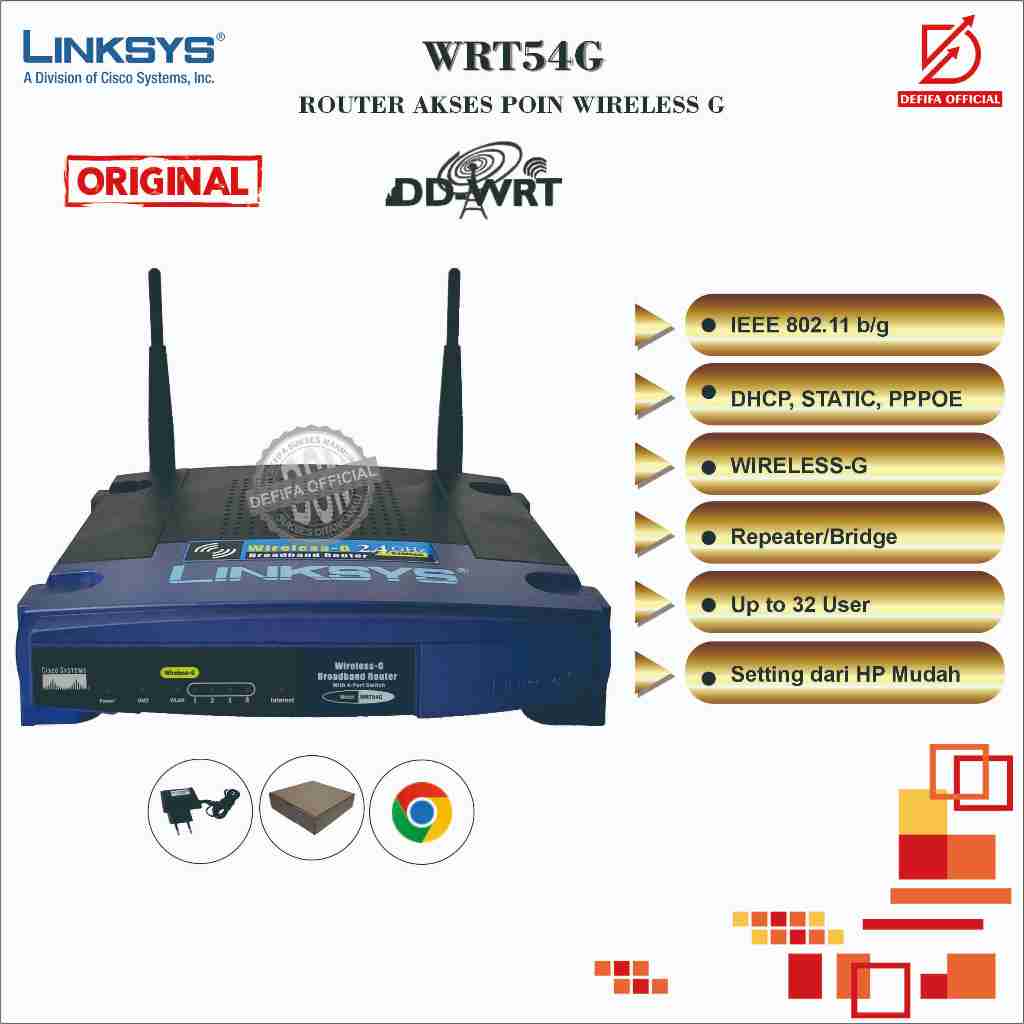 Linksys WRT54G Wireless-G Router WIFI Broadband DDWRT