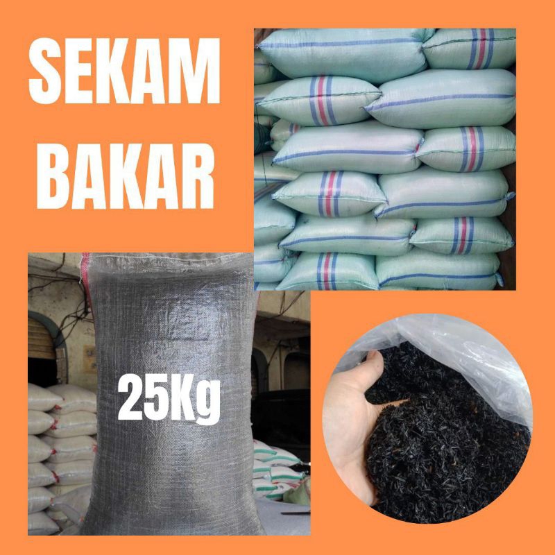 LANGSUNG PABRIK.. Sekam Bakar   Halus Karung 25kg, Sekam Bakar Karungan 25kg