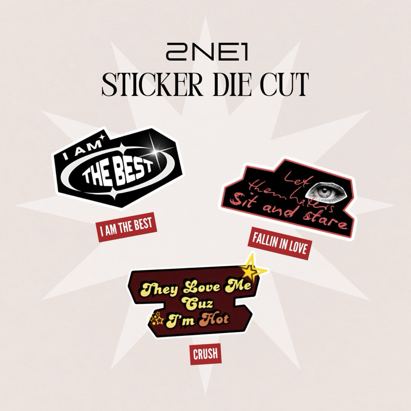 

[READY] 2NE1 STICKER DIE CUT