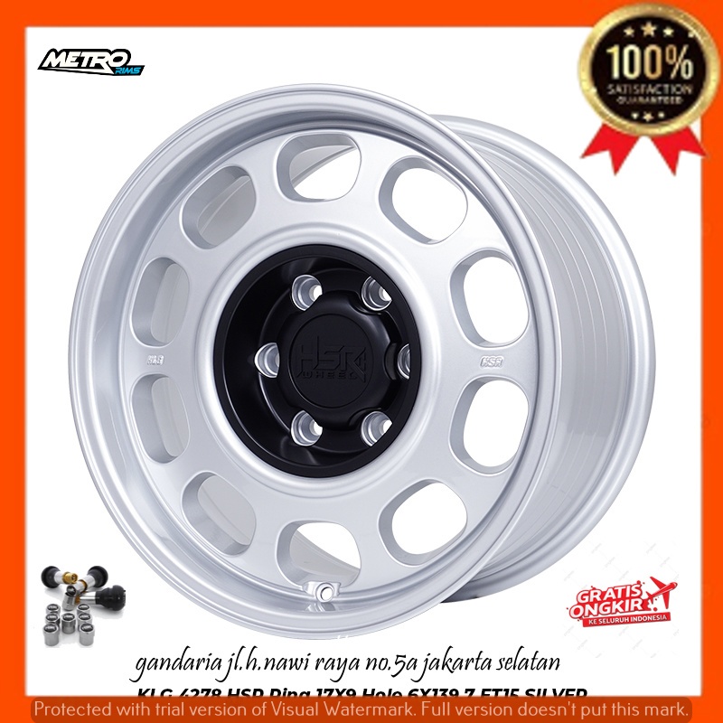 VELG PELEK RACING R17 RING 17 UNTUK MOBIL HILUX PAJERO LAND CRUISER DLL