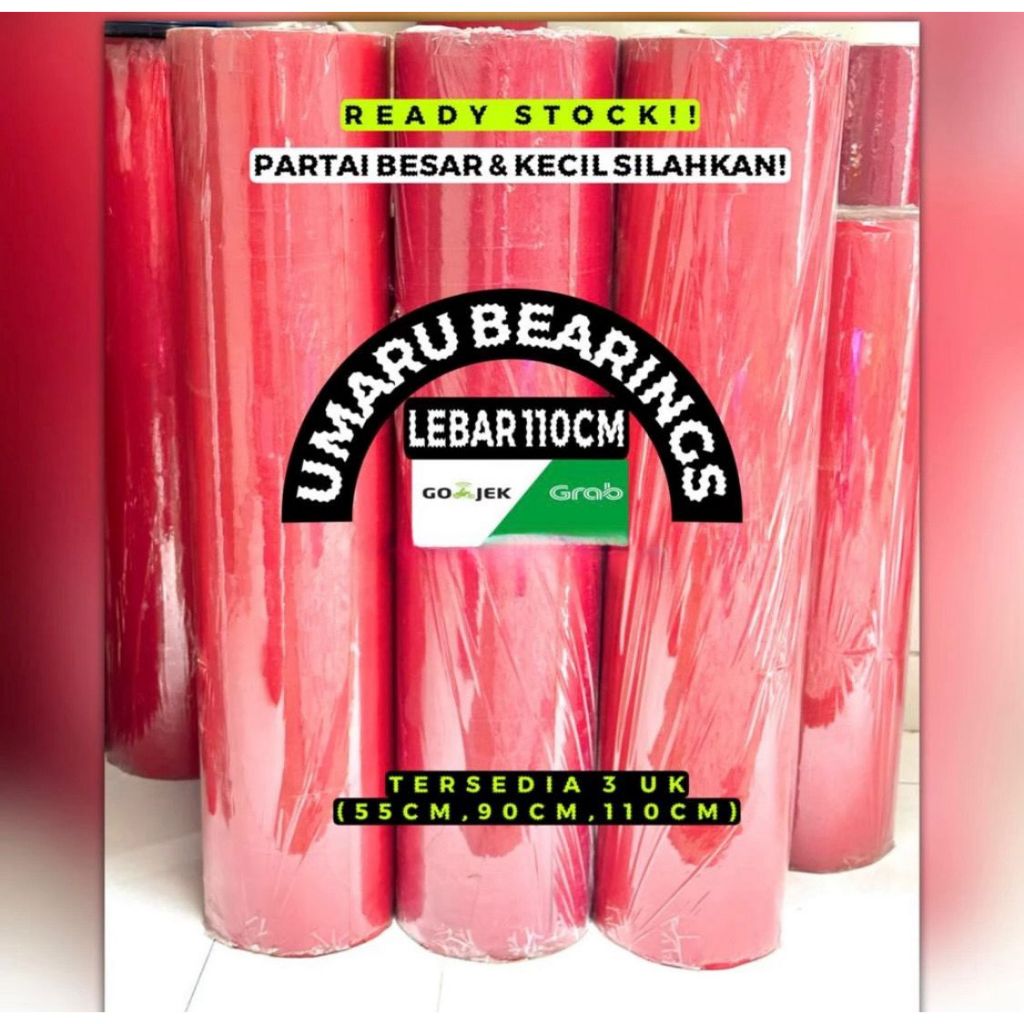 Karpet Talang Air 5 Meter 110 (106 cm) Merah Hitam READY