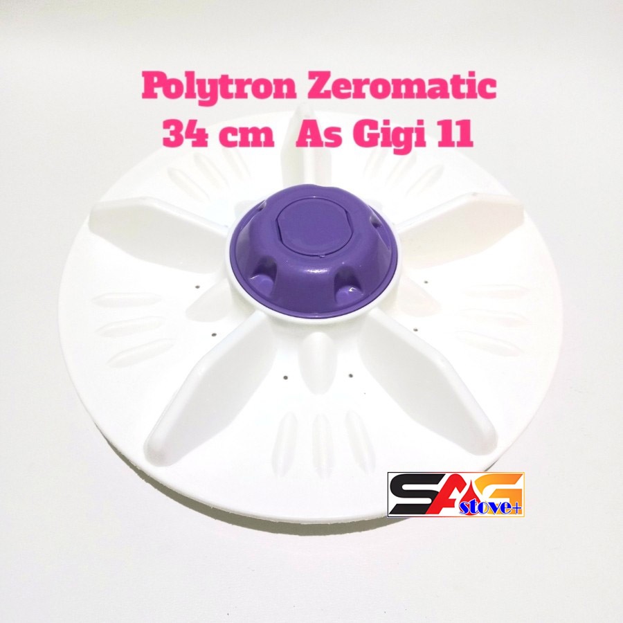Pulsator Polytron Zeromatic 34 cm 1 Tabung Mesin Cuci 8,5 kg