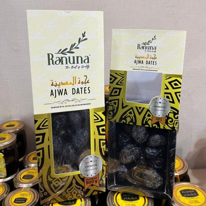

Kurma Ajwa Ranuna Grade A Premium - Ajwa Madinah