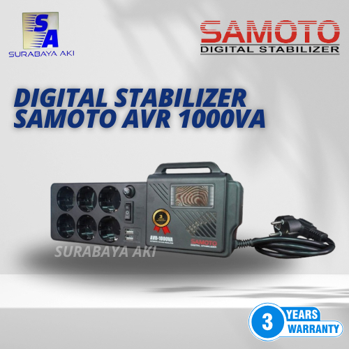 SAMOTO Stabilizer 1000VA Germany Stavolt Single Phase Stavolt AVR1000G - STABILIZER SMT