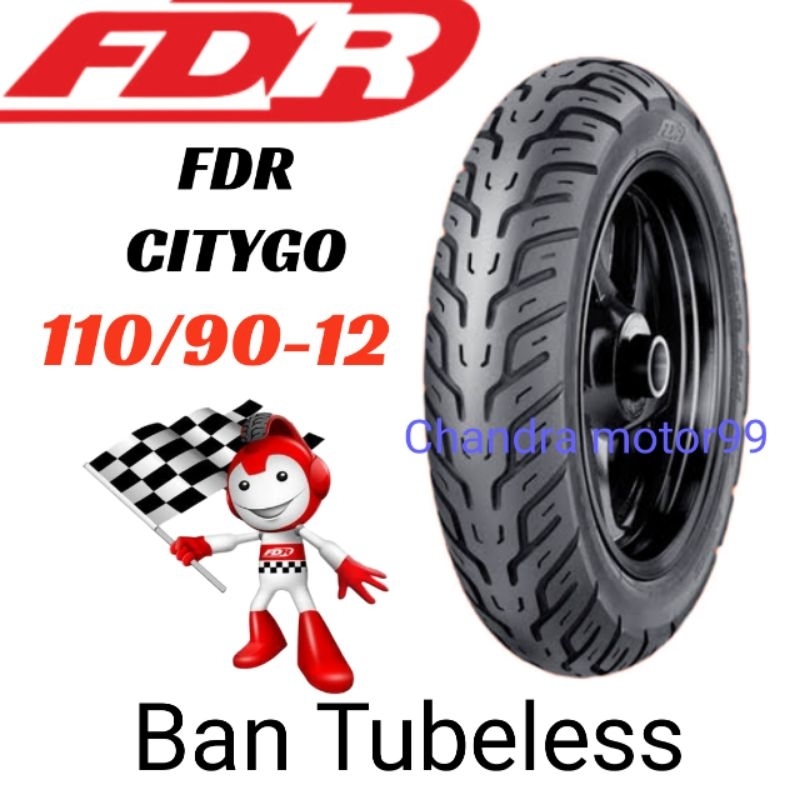 BAN FDR CITYGO 110/90-12 TUBELESS 110 90 12 BAN SCOOPY FI RING 12