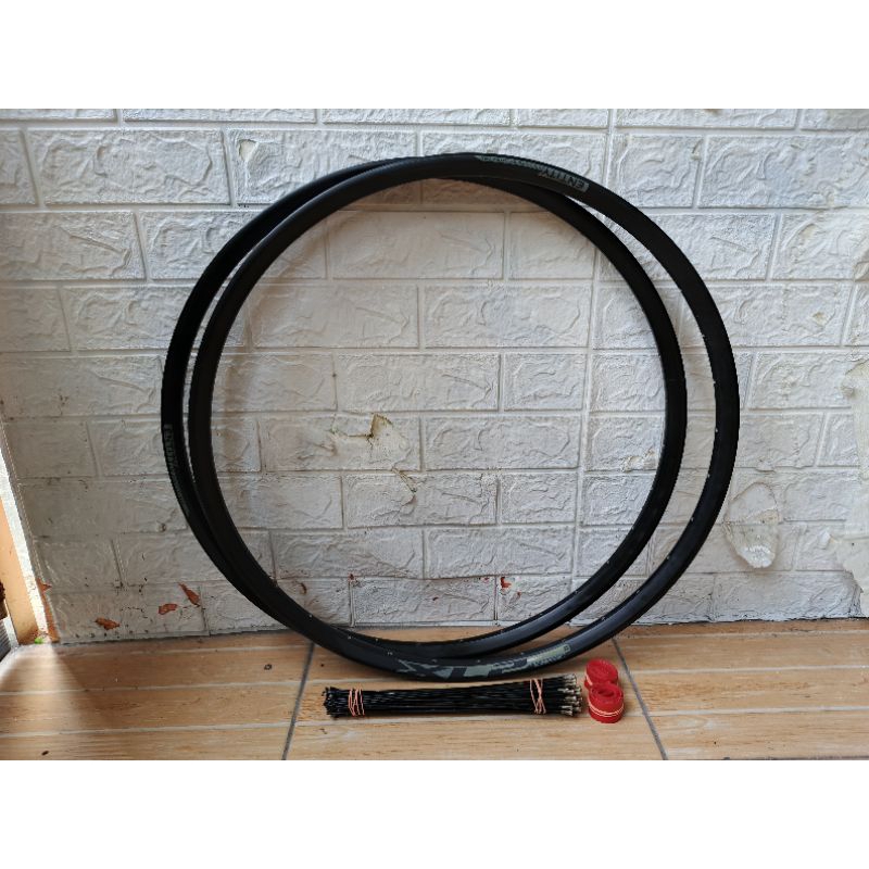 Rims Entity XL2 asimetris 27.5 tapak lebar sepasang