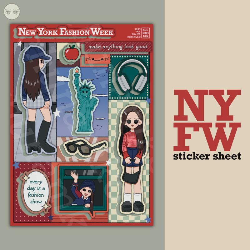 

NYFW Sticker Sheet (Blackpink Jisoo)