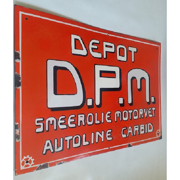 iklan enamel DEPOT BPM jadul lawas era Kolonial Belanda