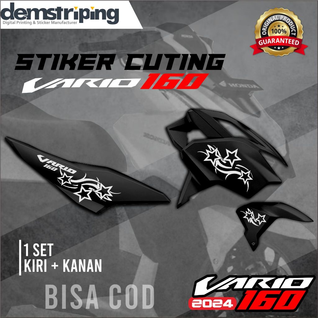 Stiker vario 160, stiker motor vario 160 minimalis stiker cuting vario 160 terlaris dan termurah