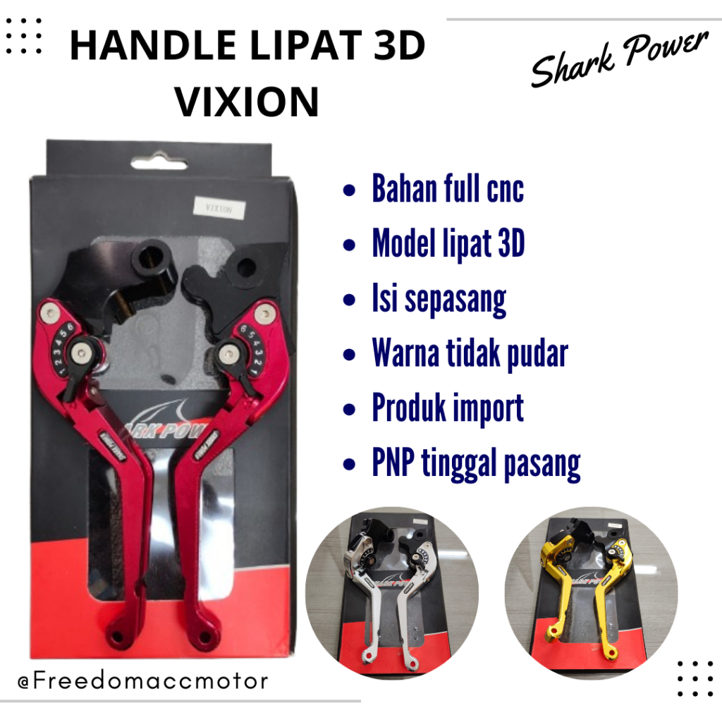 Handle vixion new old model lipat hendel rem vixion 3D variasi