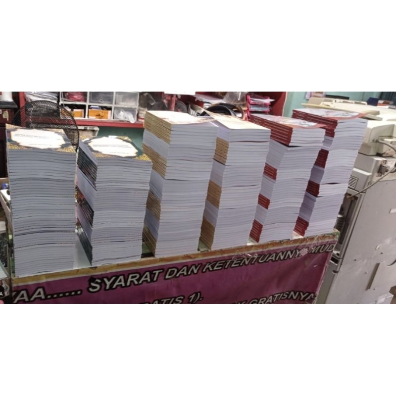 Cetak Buku, kitab, cetak pdf, Percetakan, Fotocopy (Hasil Hitam Putih) Print Laser, fotocopy