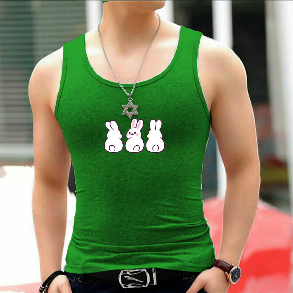 Singlet Cowok Dewasa Baju Dalaman Pria Dewasa 3Kelinci