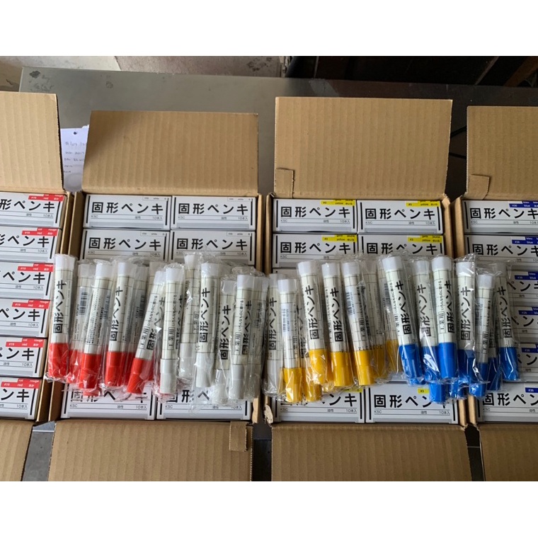 

KODE D78X Solid Steel Marker SAKURA Warna Putih Kuning Merah Biru 1 ORIGINAL Made in Japan