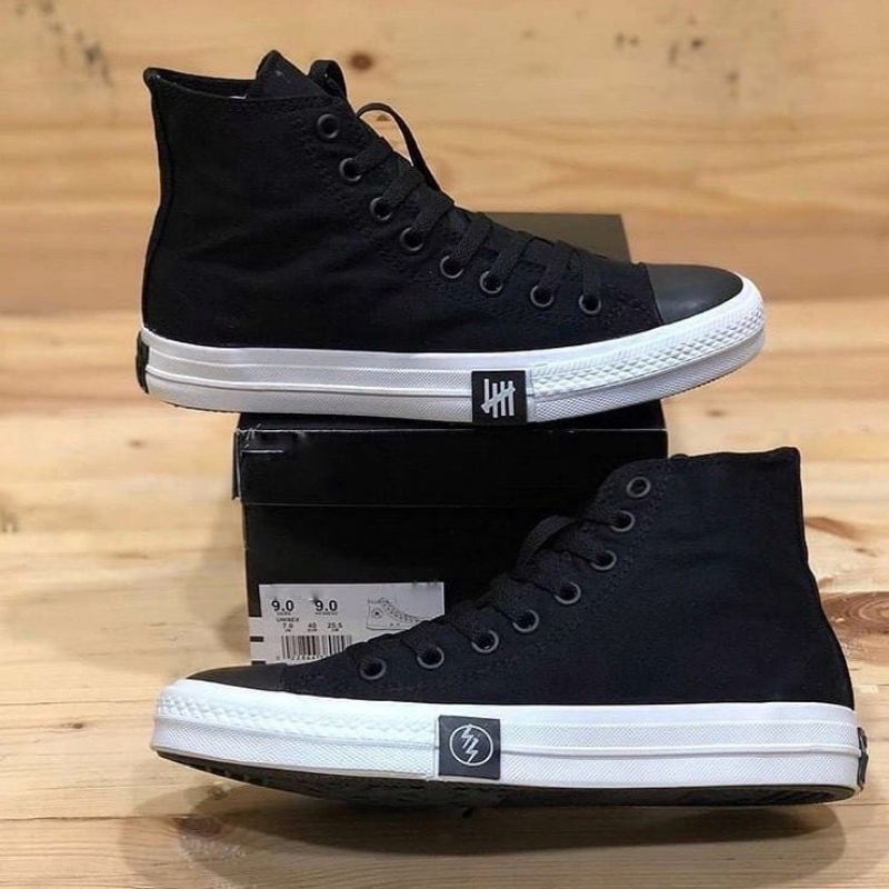 sepatu Converse boots hitam putih petir, sepatu pria, sepatu wanita, sepatu sekolah