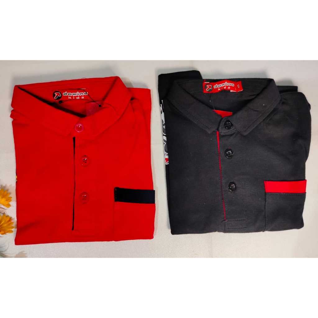 Kaos Anak Laki-Laki Merk : Domino Krah - 1452