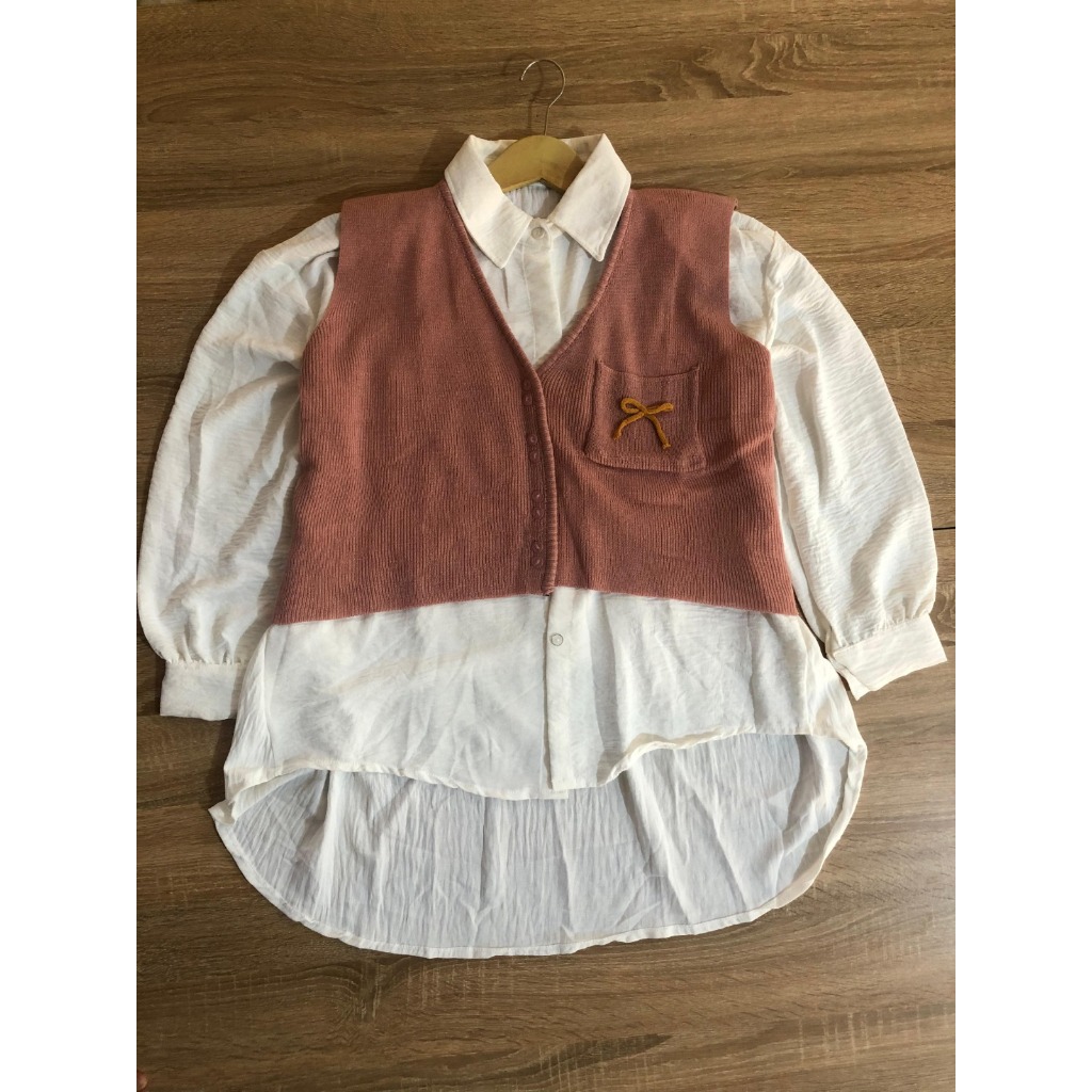 KIMMY VEST KNIT / Spring Top Vest / Jeally Vest knit / Rompi Rajut Pita / Vest Rajut Premium