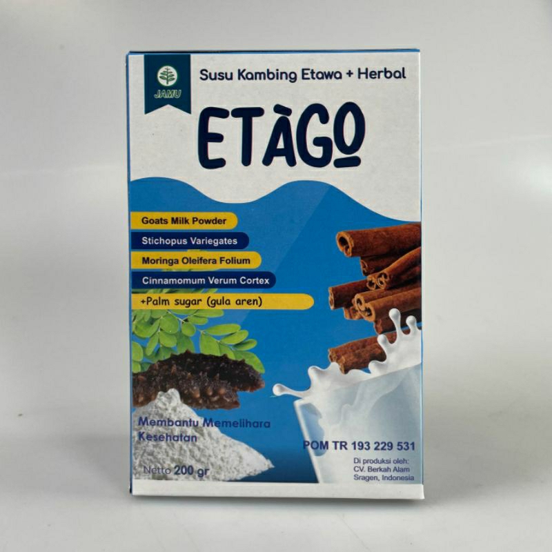 

Susu Kambing ETAGO | Etawa Plus Kelor Gamat Emas Untuk Kesehatan Tulang dan Bantu Atasi Nyeri Sendi