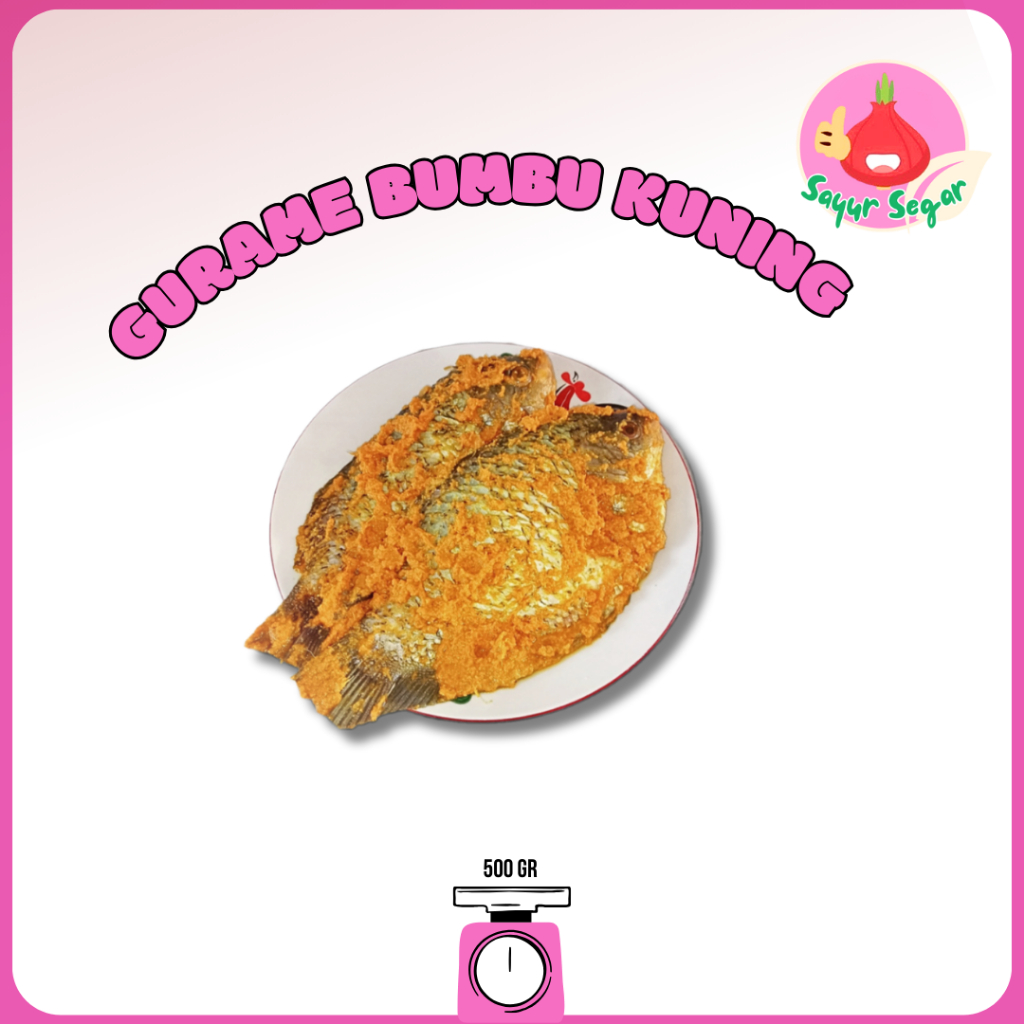 

Sayur Segar - Ikan Gurame Bumbu Kuning 500 gr / Gourami Fish Seasoned