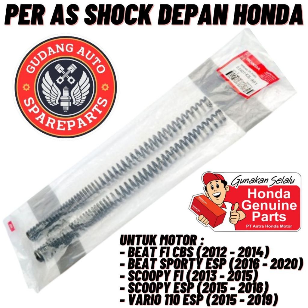 ORI AHM Per As Shock Depan Honda Beat FI Esp Beat Street Pop Beat Deluxe Sporty Scoopy FI Esp Vario 