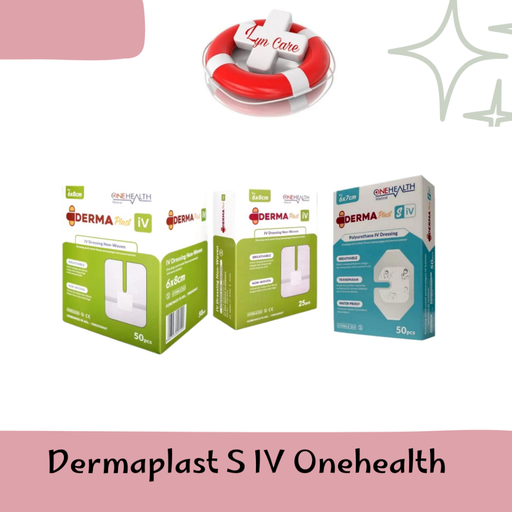 Dermaplast S IV Non Woven  / Plester Anti Air Transparant Untuk Infus