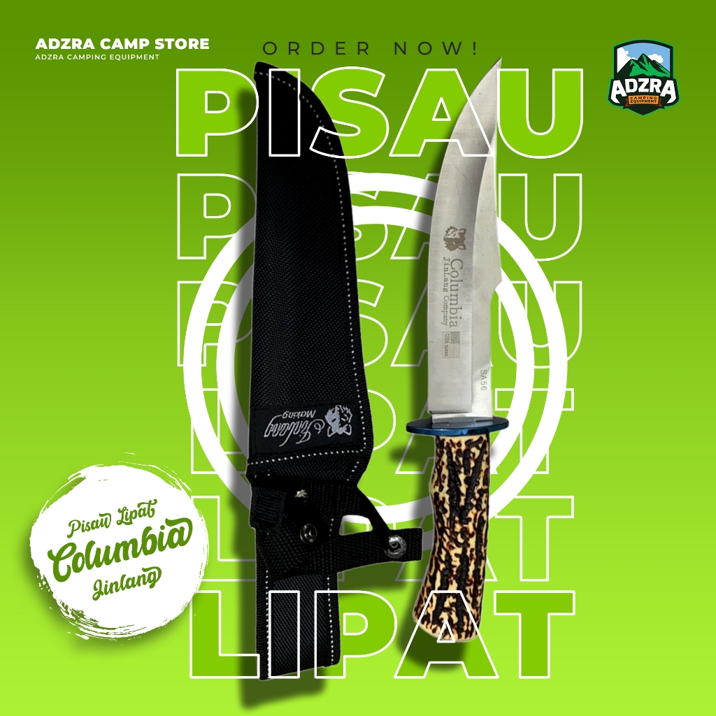Pisau Columbia Jinlang | Outdoor Knife Survival Tool | Pisau Berburu | Pisau Survival