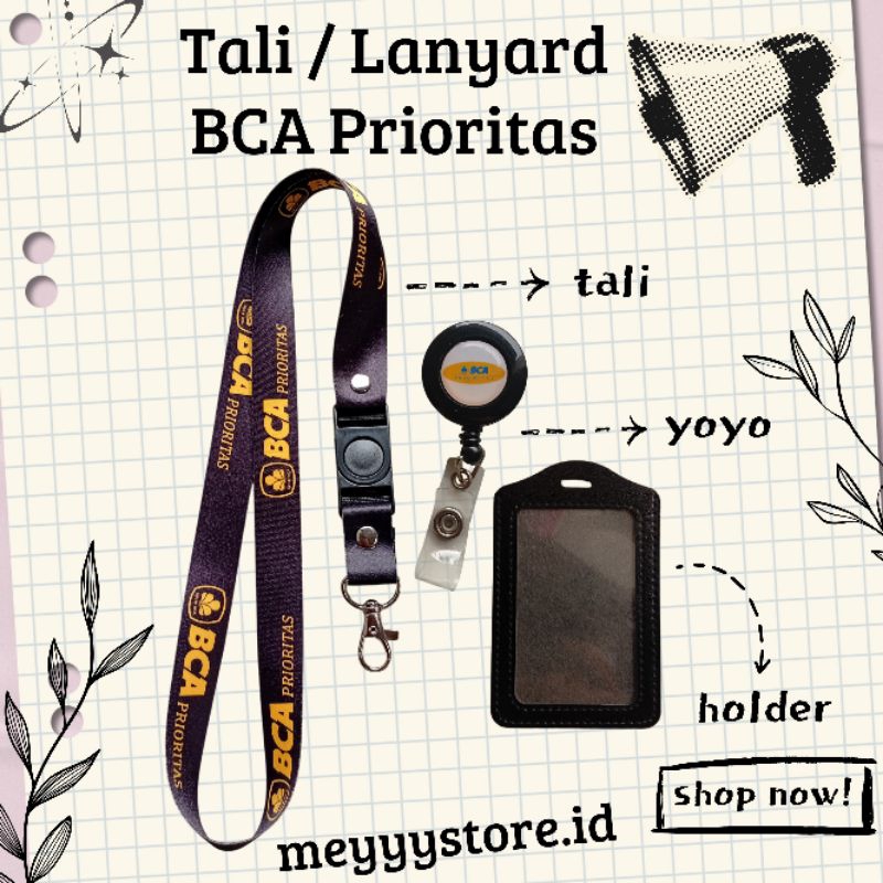 

Tali Gantungan / Lanyard BCA PRIORITAS [Stock Melimpah] Termurahhh Harga Grosir! READYYY