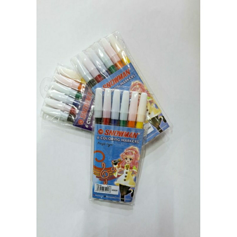 

Spidol Snowman 6 Warna
