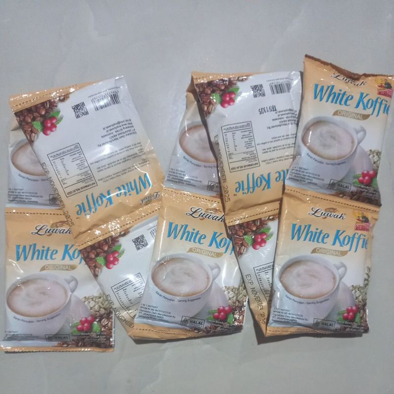 

Luwak white coffee satu renceng 10 saset @20g
