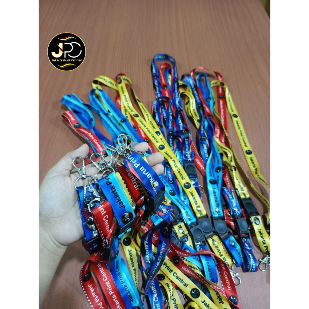 

Lanyard Custom / Lanyard Custom Cetak 2 Sisi Bahan Tali Tisu Premium