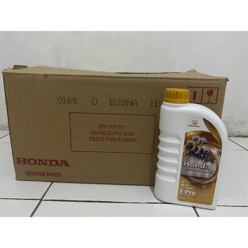 Honda Automobile Oil SN 0w20 Fully Synthetic E-pro Gold Uk 1Liter.