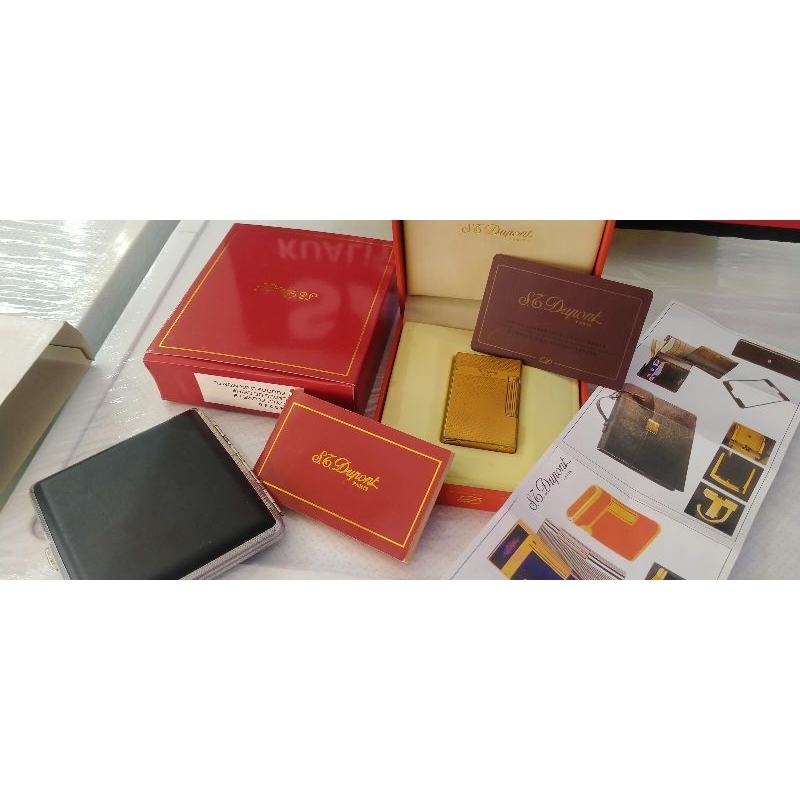 korek st Dupont lighter paris full gold micrun full original nominus