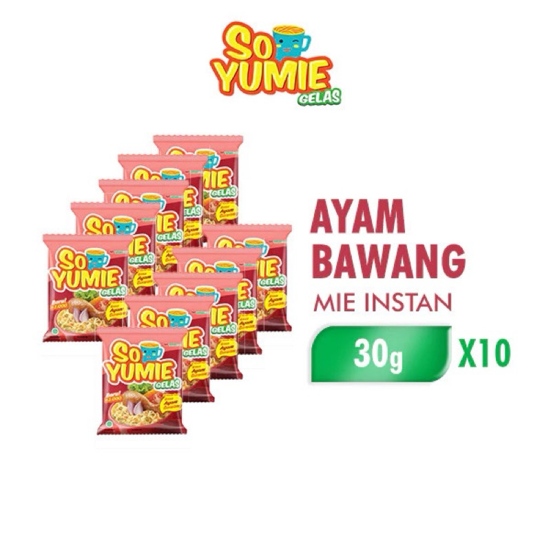 

So Yumie Mie Gelas Ayam Bawang 30 gr isi 10 pcs