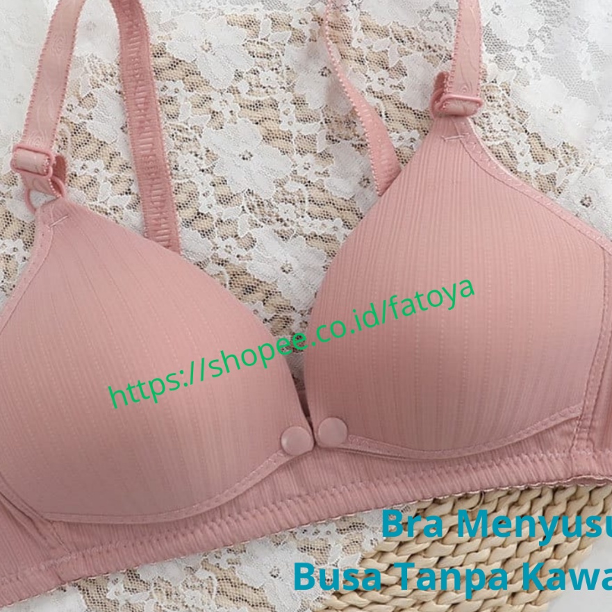 KP8 Bra BH Menyusui Busa Tanpa Kawat Bukaan Depan