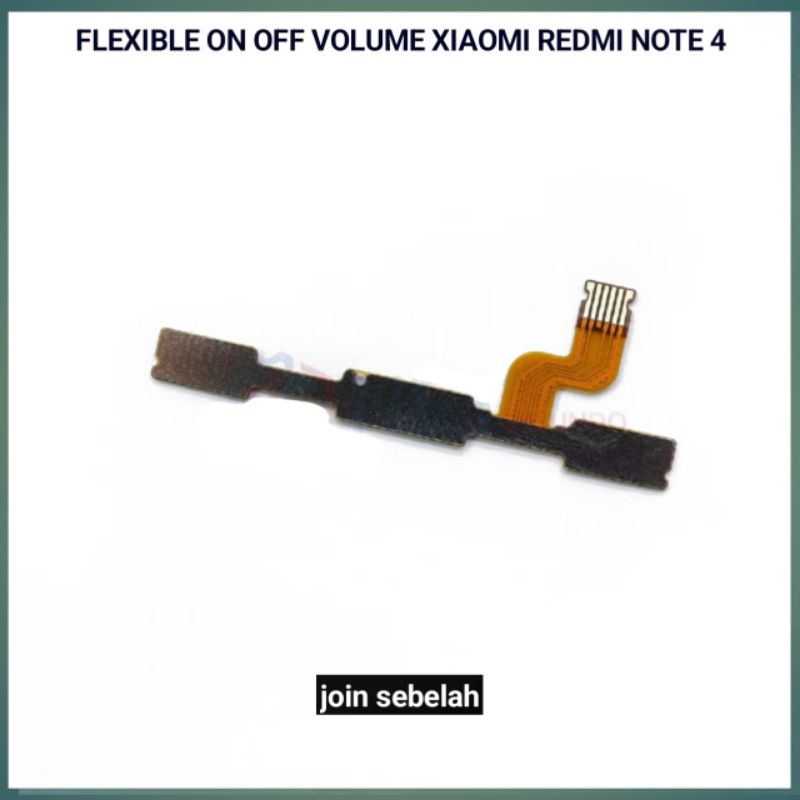 Xiaomi Redmi Note 4 Flexible Flexibel Tombol On-Off On Off Volume Xiaomi Redmi Note 4