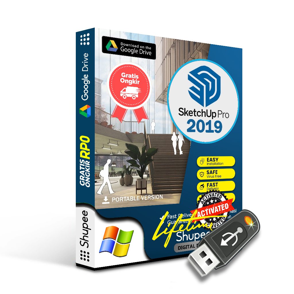 SketchUp Pro 2019 x64 Portabel