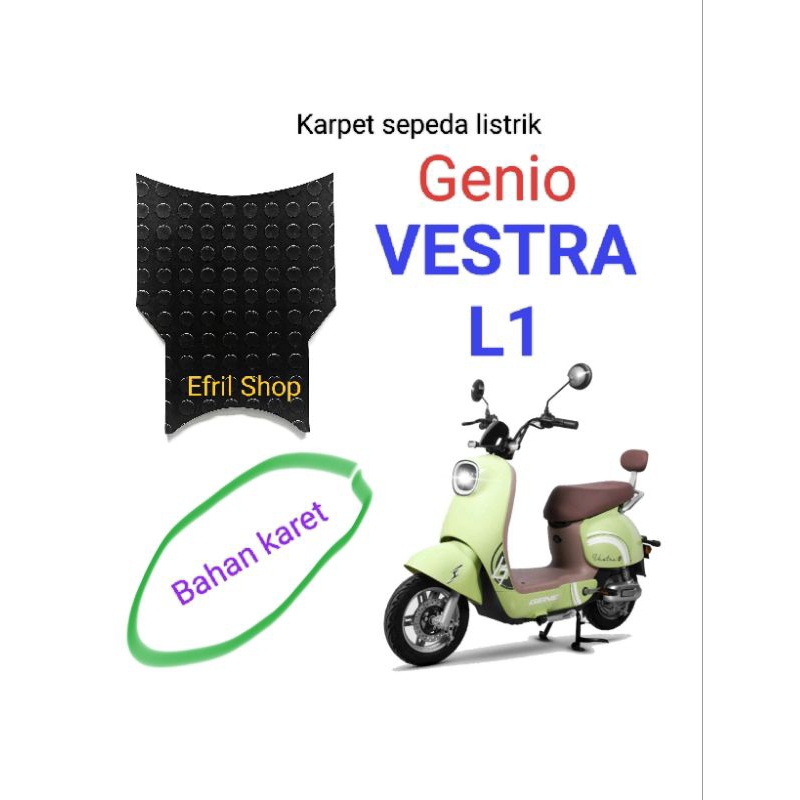 Karpet sepeda listrik Genio VESTRA L1 BAHAN KARET