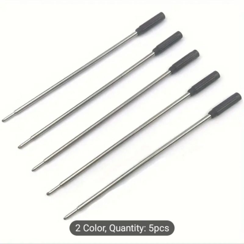 

Refill Pulpen Model Putar Atau Twist Action Ballpoint Isi 5 Pcs Warna Hitam