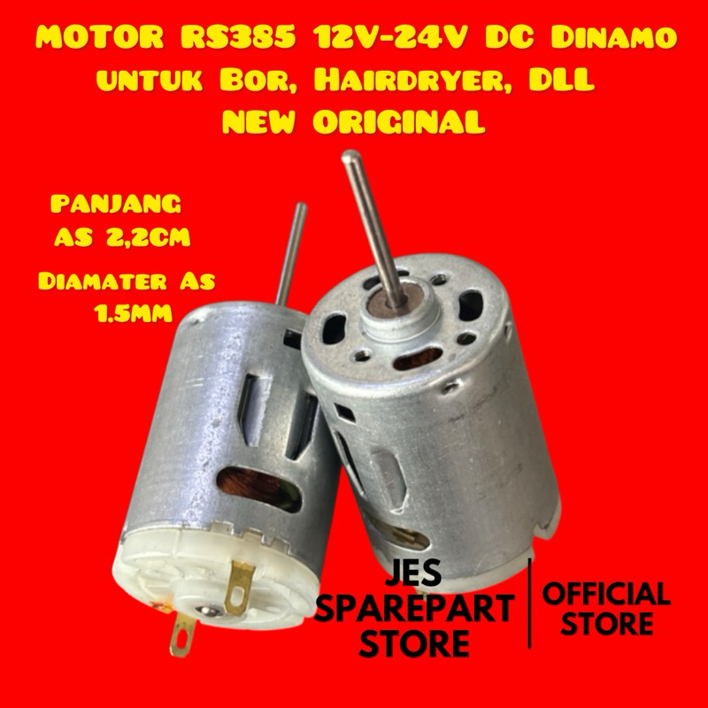 DINAMO DC RS385 / RS-385 12V-24V