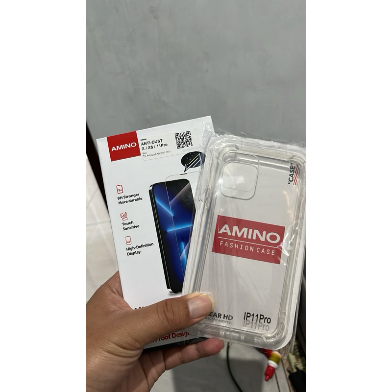 Anti gores dan Softcase warna ungu bts